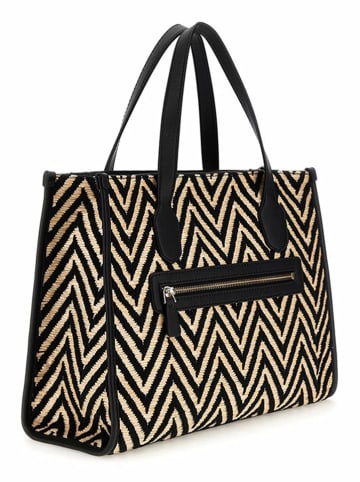 Guess Handtas beige/zwart - (B)31 x (H)22 x (D)12 cm