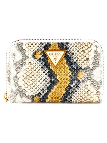 Guess Geldbörse in Beige/ Gelb - (B)14 x (H)9 x (T)3 cm