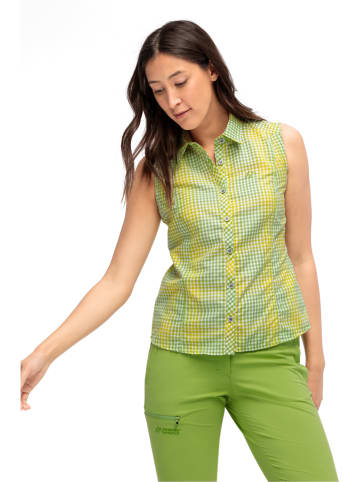 Maier Sports Funktionshemd "Paloma" in Grün/ Gelb