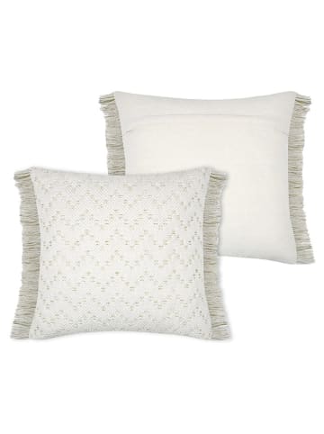 STOF France Kissen "Amazonica" in Creme/ Grün - (L)45 x (B)45 cm