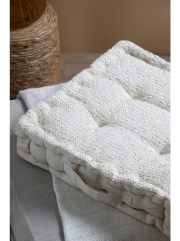 STOF France Bodenkissen "Amazonica" in Creme - (L)45 x (B)45 cm