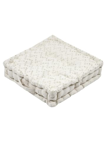 STOF France Bodenkissen "Amazonica" in Creme - (L)45 x (B)45 cm