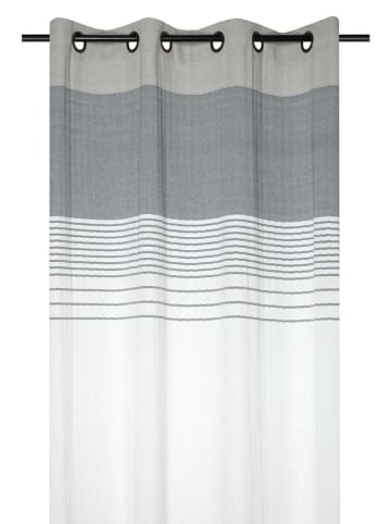 STOF France Ringgordijn "Escale" grijs/wit/beige - (L)260 x (B)140 cm