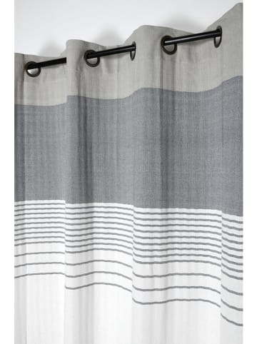 STOF France Ringgordijn "Escale" grijs/wit/beige - (L)260 x (B)140 cm