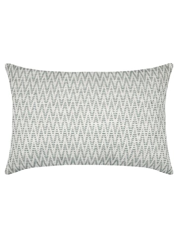 STOF France Kissen "Forestia" in Hellblau/ Creme - (L)40 x (B)60 cm
