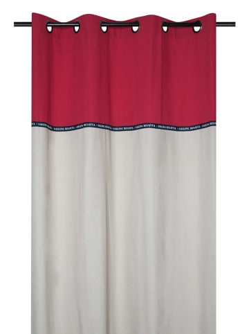STOF France Ringgordijn "Fregate" beige/rood - (L)260 x (B)140 cm