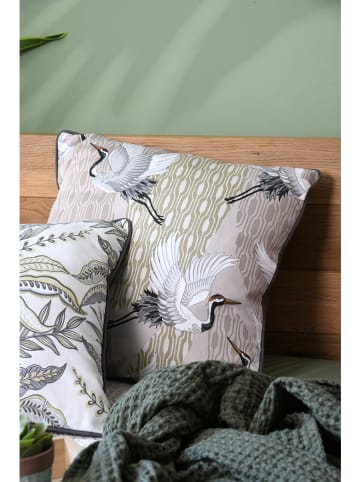 STOF France Kissen "Manchuria" in Creme/ Grau - (L)50 x (B)50 cm
