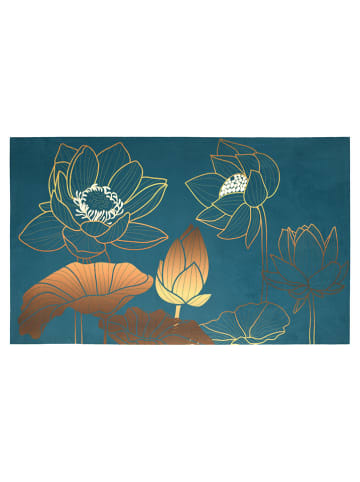 STOF France Teppich "Sawan" in Petrol - (L)47 x (B)75 cm
