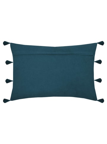 STOF France Kussen "Uniola" wit/donkerblauw - (L)40 x (B)60 cm