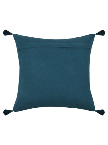 STOF France Kissen "Uniola" in Petrol/ Bunt - (L)50 x (B)50 cm