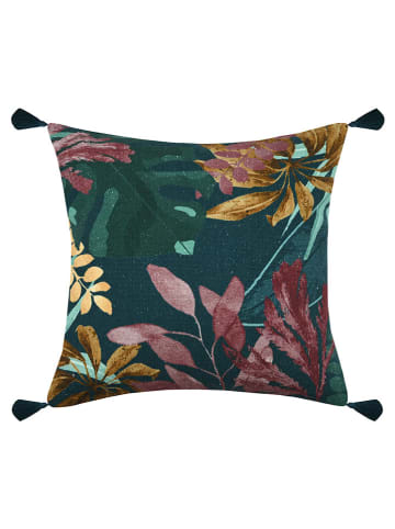 STOF France Kussen "Uniola" petrol/meerkleurig - (L)50 x (B)50 cm