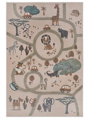 Hanse Home Kurzflor-Teppich "Animal Park" in Creme/ Grau/ Braun