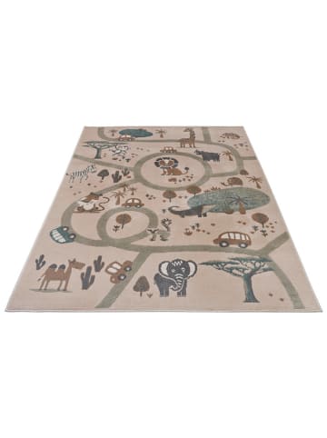 Hanse Home Kurzflor-Teppich "Animal Park" in Creme/ Grau/ Braun