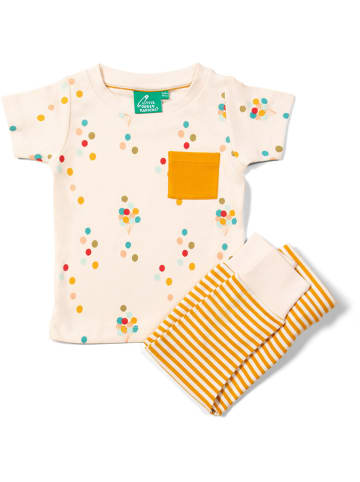 Little Green Radicals 2tlg. Outfit in Creme/ Orange