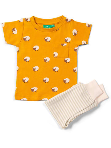 Little Green Radicals 2tlg. Outfit in Orange/ Creme