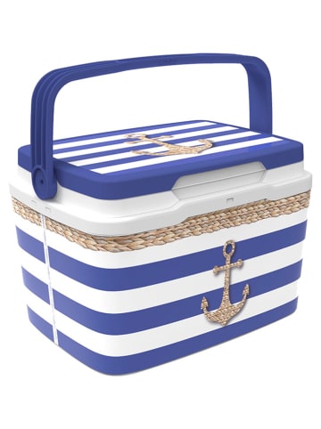 Joybos Kühlbox in Blau/ Weiß - 5 l