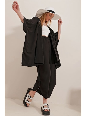 Trend Alacati 2tlg. Outfit "Trend Alaçat Stili" in Schwarz