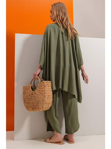 Trend Alacati 2tlg. Outfit "Trend Alaçat Stili" in Khaki