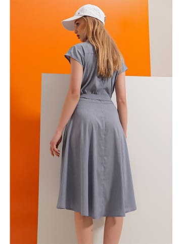 Trend Alacati Jurk "Trend Alaçat Stili" grijs
