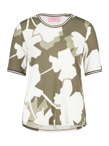 Betty Barclay Shirt in Khaki/ Weiß