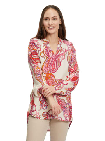 Betty Barclay Blouse rood/lichtroze/crème