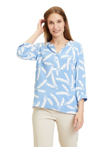 Betty Barclay Bluse in Hellblau/ Weiß