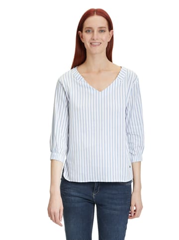 Betty Barclay Blouse lichtblauw/wit