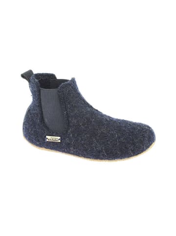 Living Kitzbühel Wollen pantoffels donkerblauw