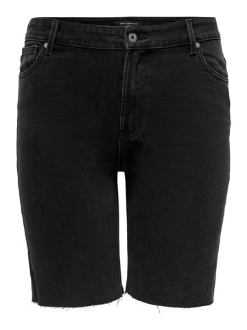 ONLY Carmakoma Jeans-Bermudas "Mily" in Schwarz