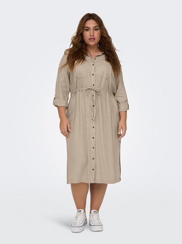 ONLY Carmakoma Jurk "Caro" taupe