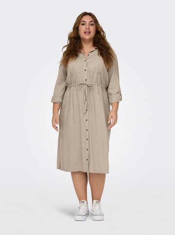 ONLY Carmakoma Kleid "Caro" in Taupe