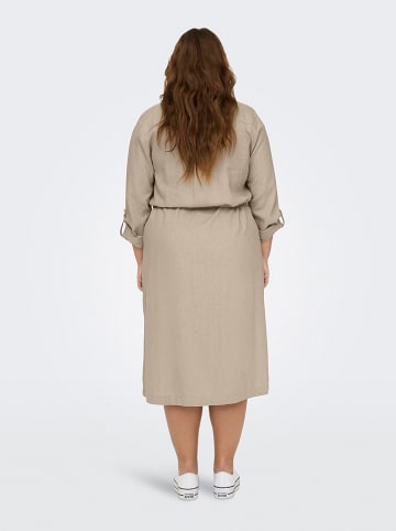 ONLY Carmakoma Kleid "Caro" in Taupe