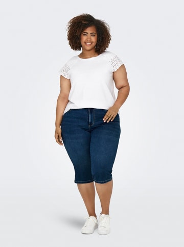 ONLY Carmakoma Spijker-capribroek "Augusta" - skinny fit - donkerblauw