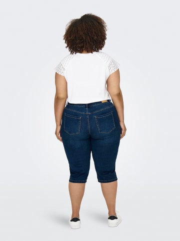ONLY Carmakoma Jeans-Caprihose "Augusta" - Skinny fit - in Dunkelblau