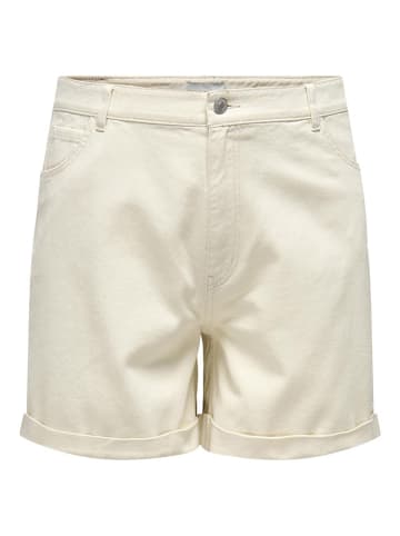 ONLY Carmakoma Shorts "Vega" in Creme