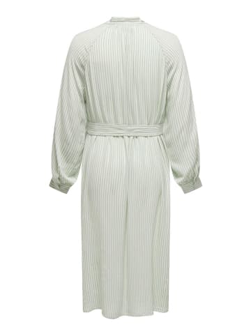 ONLY Carmakoma Jurk "Lonnie" lichtgroen/wit