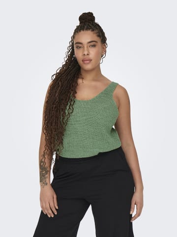 ONLY Carmakoma Stricktop "Sunny" in Grün