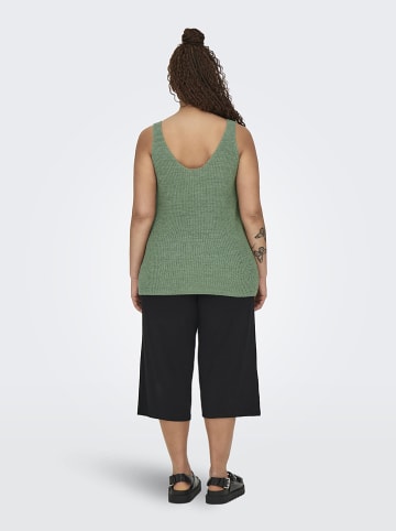 ONLY Carmakoma Gebreide top "Sunny" groen
