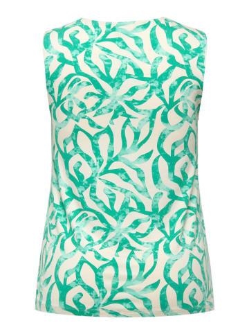 ONLY Carmakoma Top "Greta" in Grün/ Creme