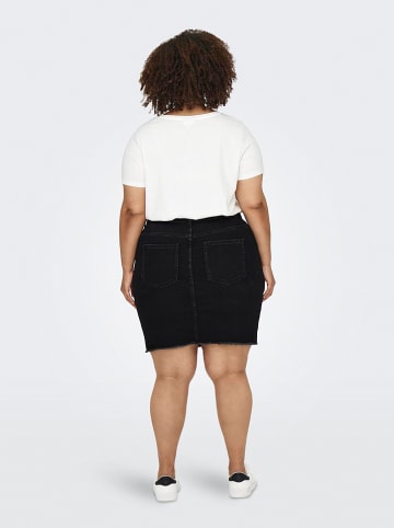 ONLY Carmakoma Jeansrock "Hush" in Schwarz