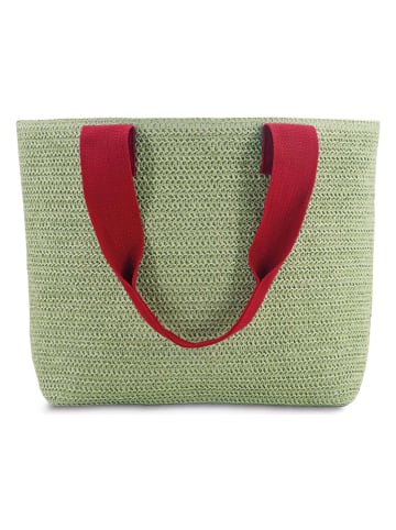 Remember Strandtasche in Grün - (B)48 x (H)32 x (T)14,5 cm