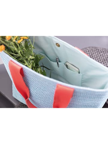 Remember Strandtas lichtblauw - (B)48 x (H)32 x (D)14,5 cm