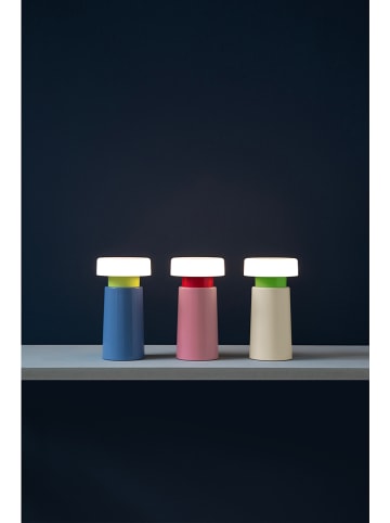 Remember LED-Tischleuchte "Victoria" in Hellblau - (H)17,5 x Ø 9,5 cm