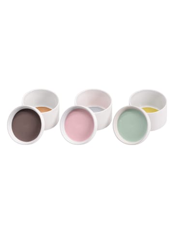 Remember 3-delige set: voorraadpotten wit - (H)7,5 x Ø 9 cm