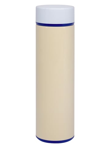 Remember Butelka termiczna "Luke" w kolorze beżowo-błękitnym - 450 ml