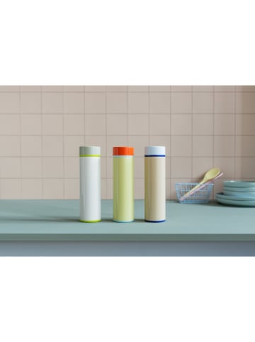 Remember Thermoflasche "Luke" in Beige/ Hellblau - 450 ml