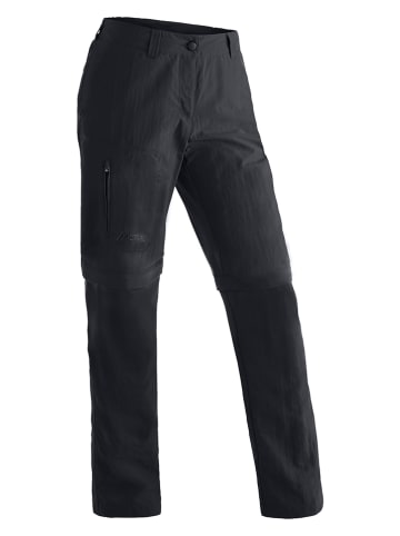Maier Sports Zipp-Off-Funktionshose in Schwarz
