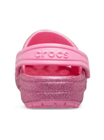 Crocs Chodaki "Classic Glitter" w kolorze różowym