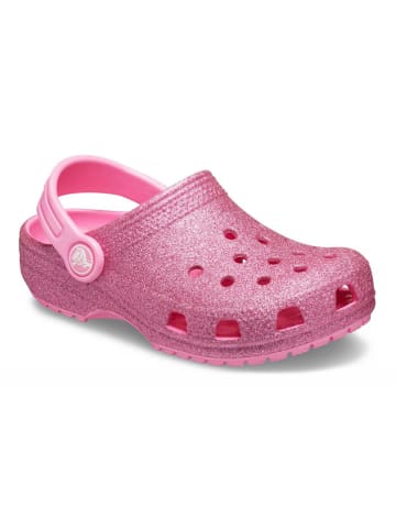 Crocs Chodaki "Classic Glitter" w kolorze różowym