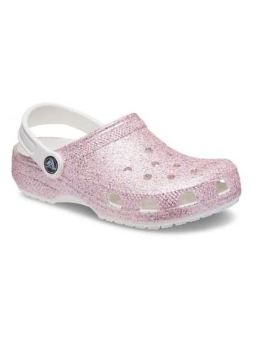 Crocs Crocs "Classic Glitter" in Rosa/ Weiß